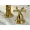 Kingston Brass KS1977NX Widespread Bathroom Faucet with Brass Pop-Up, Brushed Brass KS1977NX - alternate 3